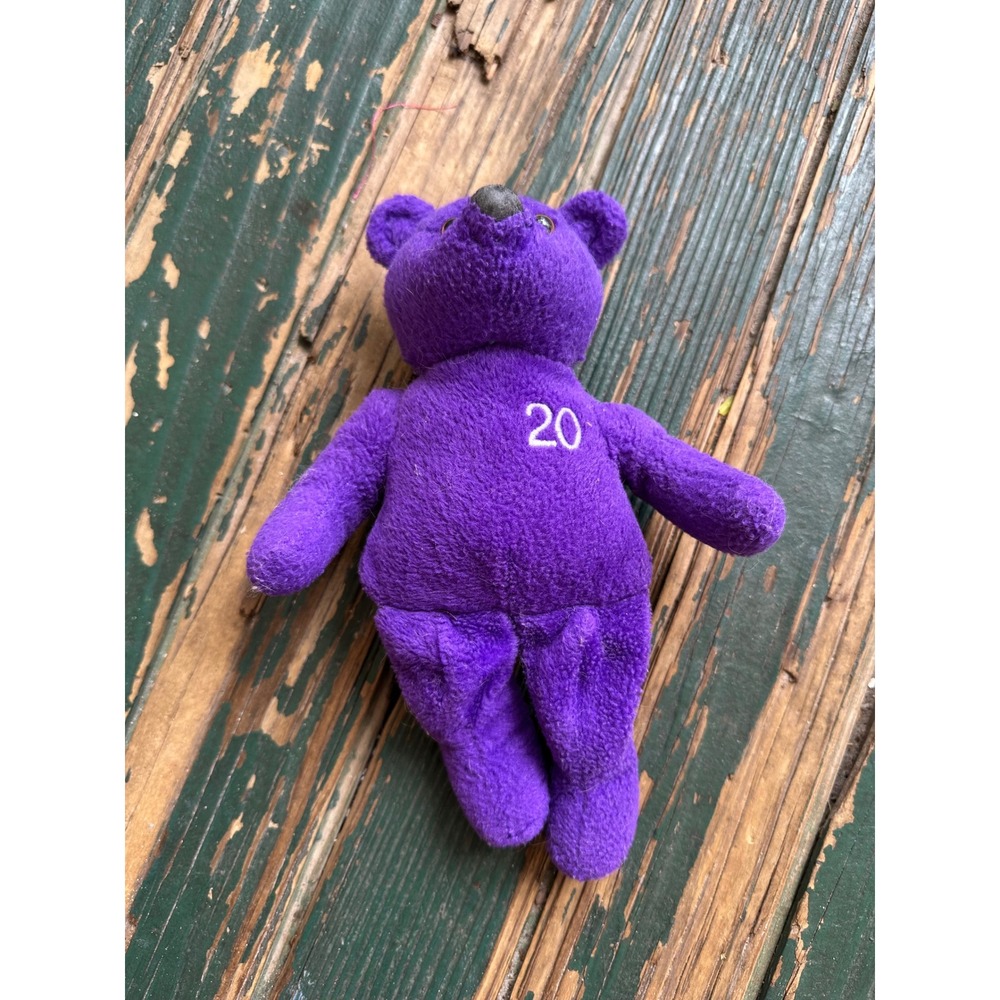Nutrisystem 20th Anniversary Purple Plush Teddy Bear Collectible 8 Inch